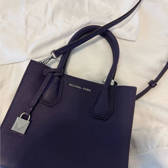 Michael Kors Deep Purple Mini Bag - Picture 1 of 6